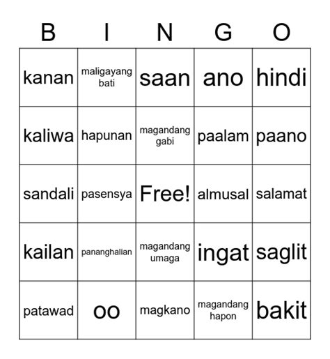 tagalog bingo terms for numbers|HELP: Pinoy Bingo Terms : r/Philippines .